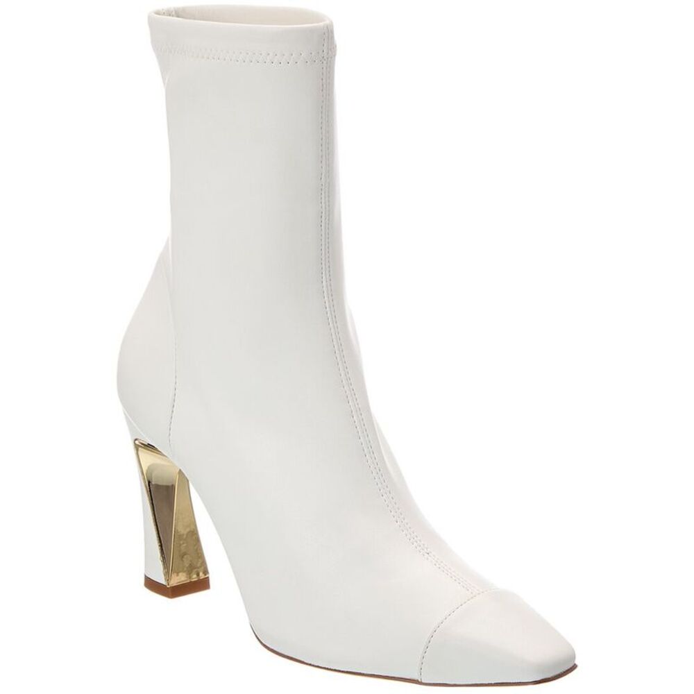 Baldinini Leather Ankle Boot, White